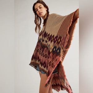 Free People Casablanca Hooded poncho